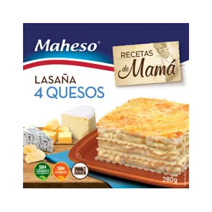 LASAÑA 4 QUESOS "MAHESO"