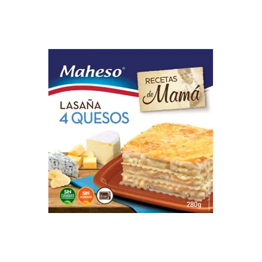 LASAÑA 4 QUESOS "MAHESO"