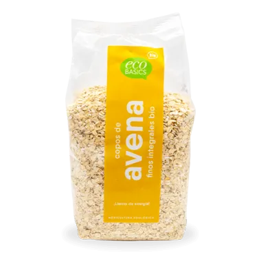 COPOS DE AVENA FINOS INTEGRALES SIN GLUTEN (500 GR.) ECO