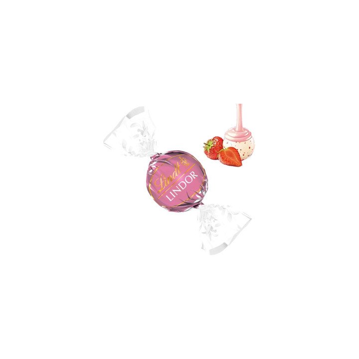BOMBÓN LINDOR FRESA Y NATA