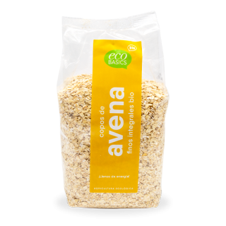 COPOS DE AVENA FINOS INTEGRALES SIN GLUTEN (500 GR.) ECO