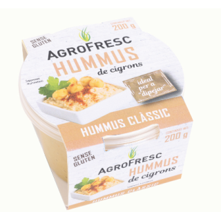 HUMMUS DE GARBANZO 200 GR. "AGROFRESC"