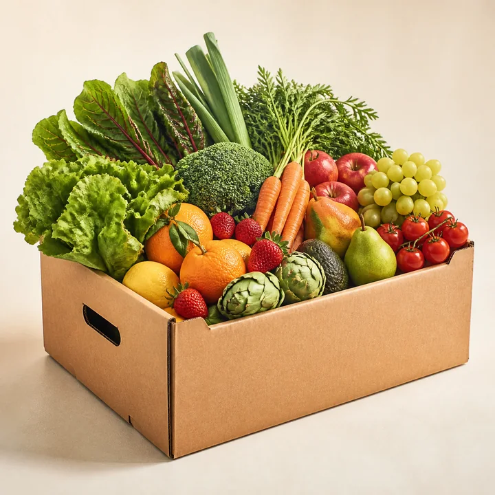 Caja de fruta y verdura